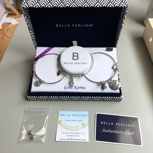 Bella Perlina, Set of 3 Bracelets, Good Karma